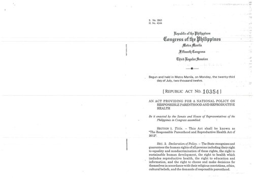 Reproductive Health Law